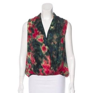 Haute Hippie Multicolor Silk Sleeveless Tank